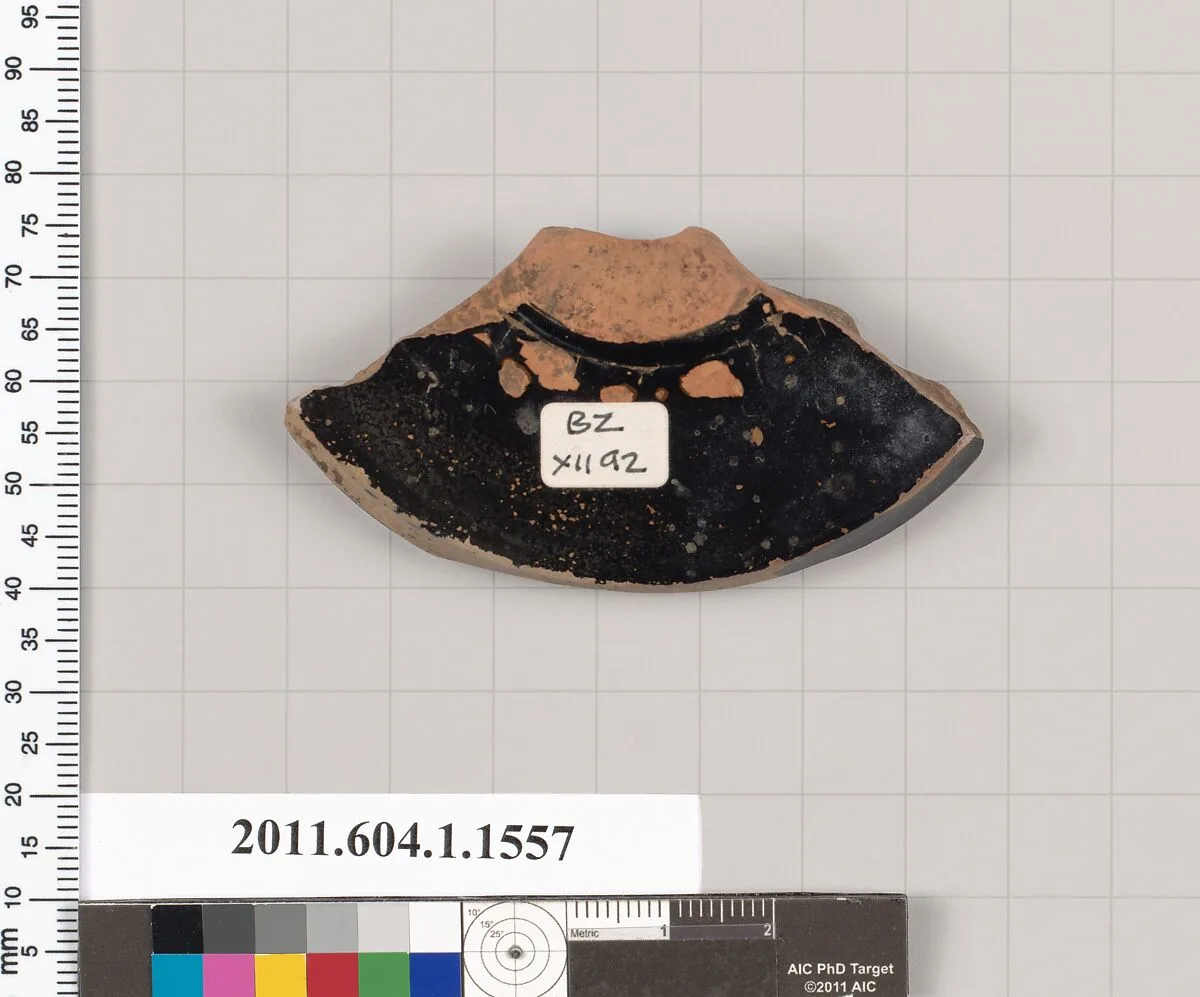Terracotta fragment of a kylix (drinking cup) — Unknown