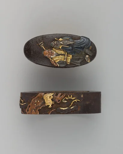 Sword-Hilt Collar and Pommel (Fuchigashira)