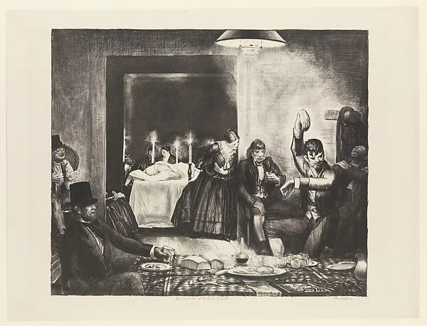 Punchinello in the House of Death — George Bellows|Bolton Brown|George Bellows