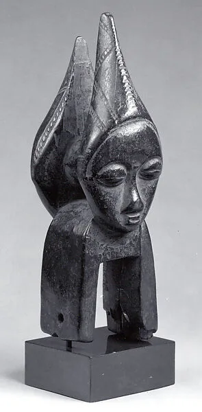 Heddle Pulley with Janus Figure — Unknown