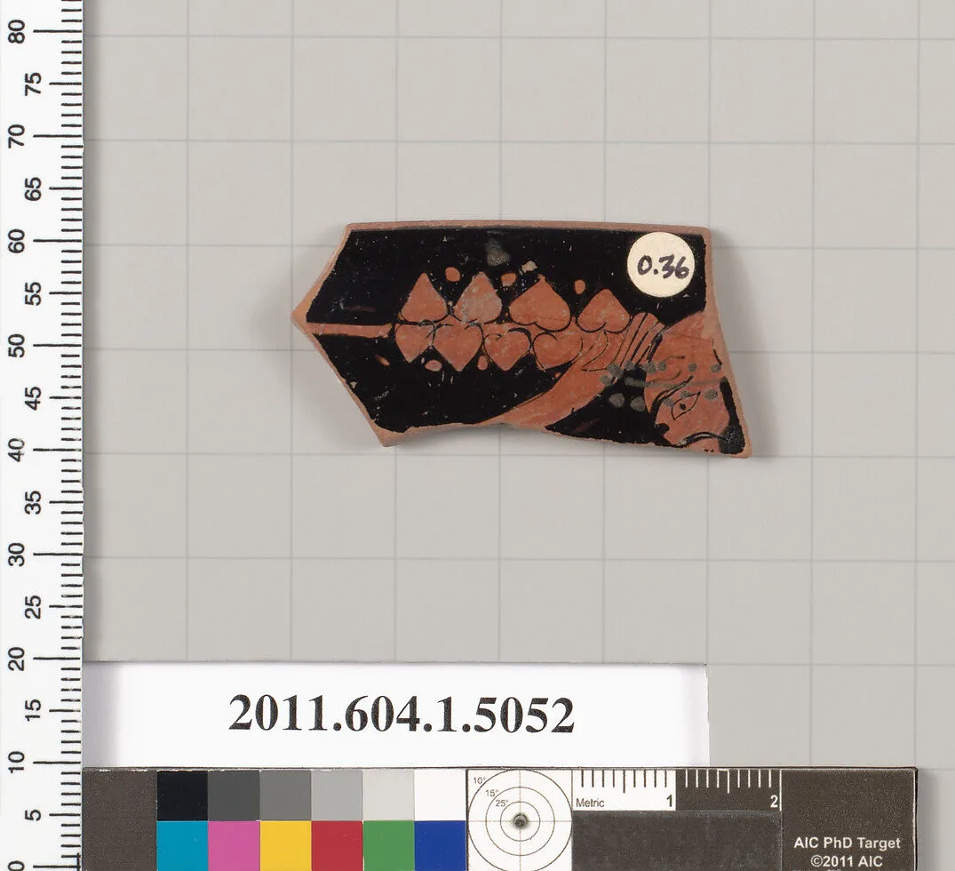 Terracotta fragment of a kylix (drinking cup) — Unknown