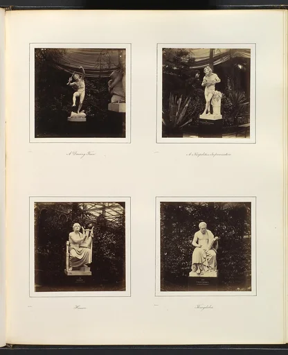 [Sculptures of a Dancing Faun, a Neapolitan Improvisatore, Homer, and Thucydides]