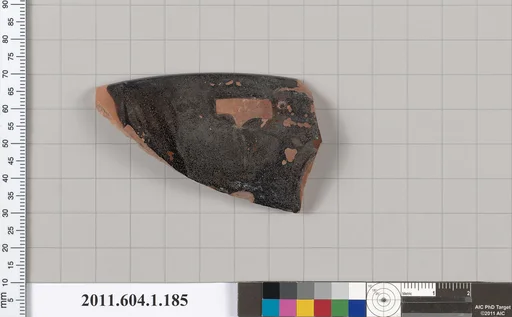 Terracotta rim fragment of a kylix (drinking cup)