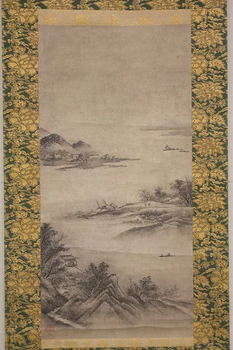 山水図|River Landscape in Evening