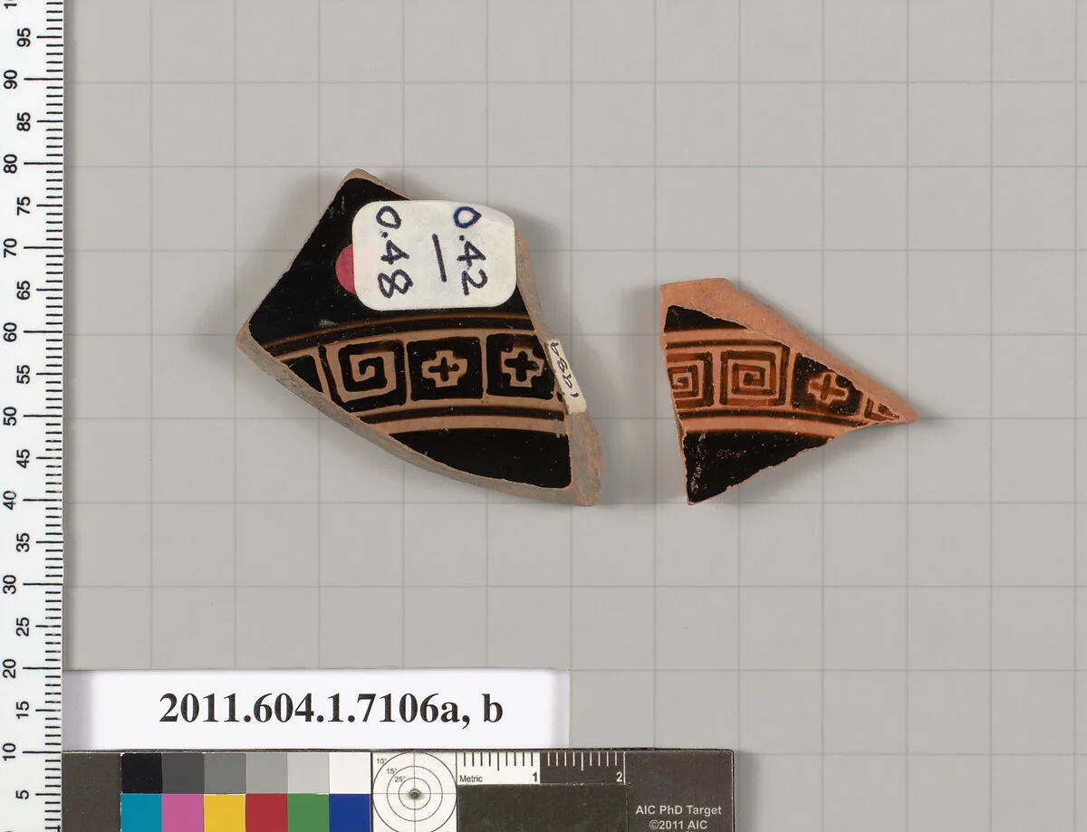 Terracotta fragments of kylikes (drinking cups) — Unknown