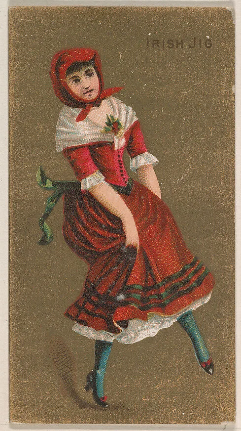 Irish Jig, from National Dances (N225, Type 2) issued by Kinney Bros. — Kinney Brothers Tobacco Company