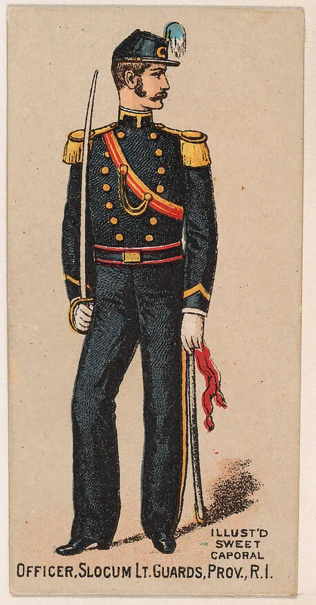 Officer, Slocum Light Guards, Providence, Rhode Island, from the Military Series (N224) issued by Kinney Tobacco Company to promote Sweet Caporal Cigarettes — Kinney Brothers Tobacco Company