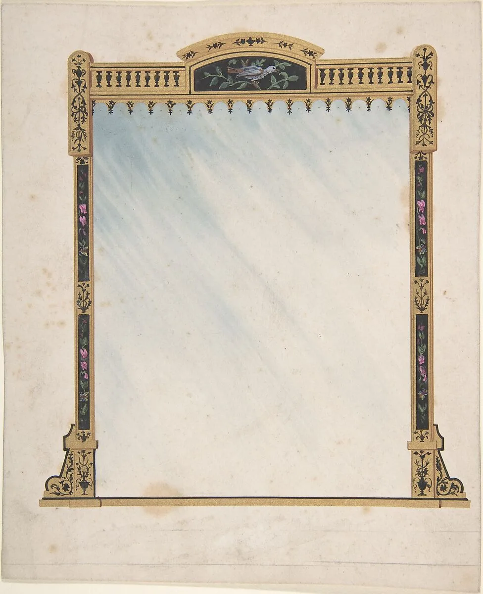 Design for a Mirror — Anonymous, British, 19th century