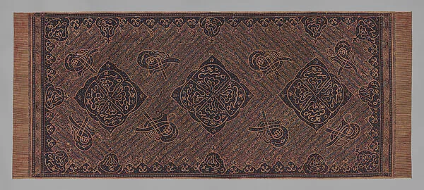 Batik with Talismanic Calligraphic Motifs — Unknown