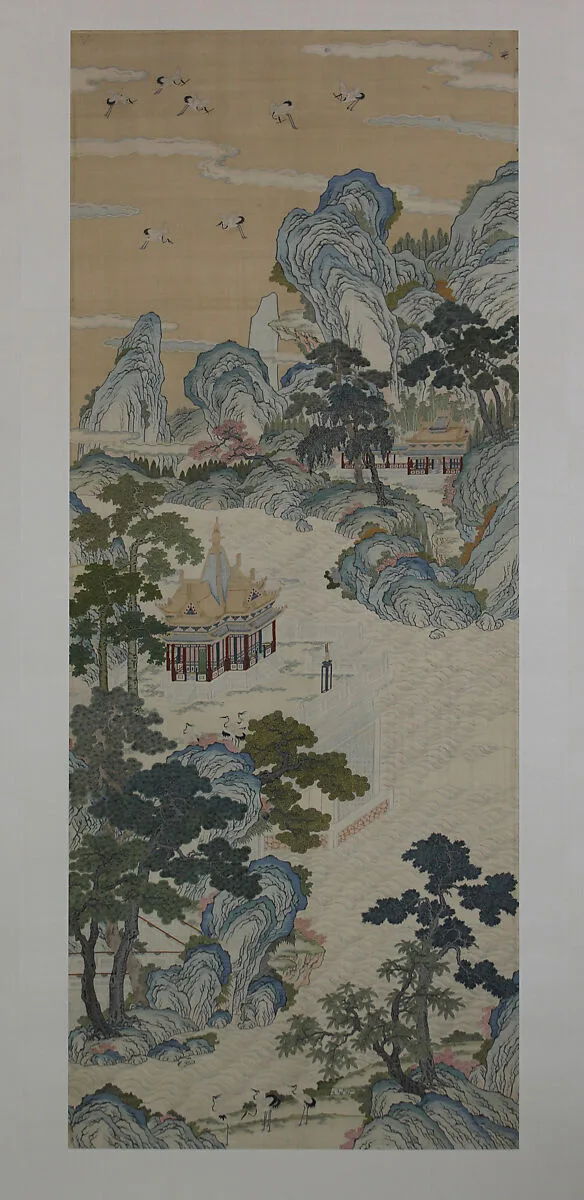 清 緙絲海屋添籌圖 軸|Mythical realm — Unknown