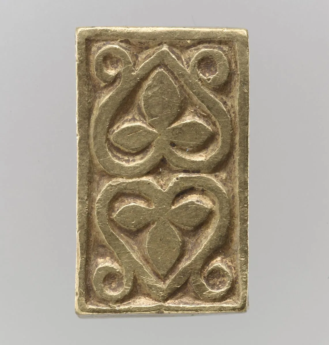 Gold Slide for a Belt or Strap — Unknown
