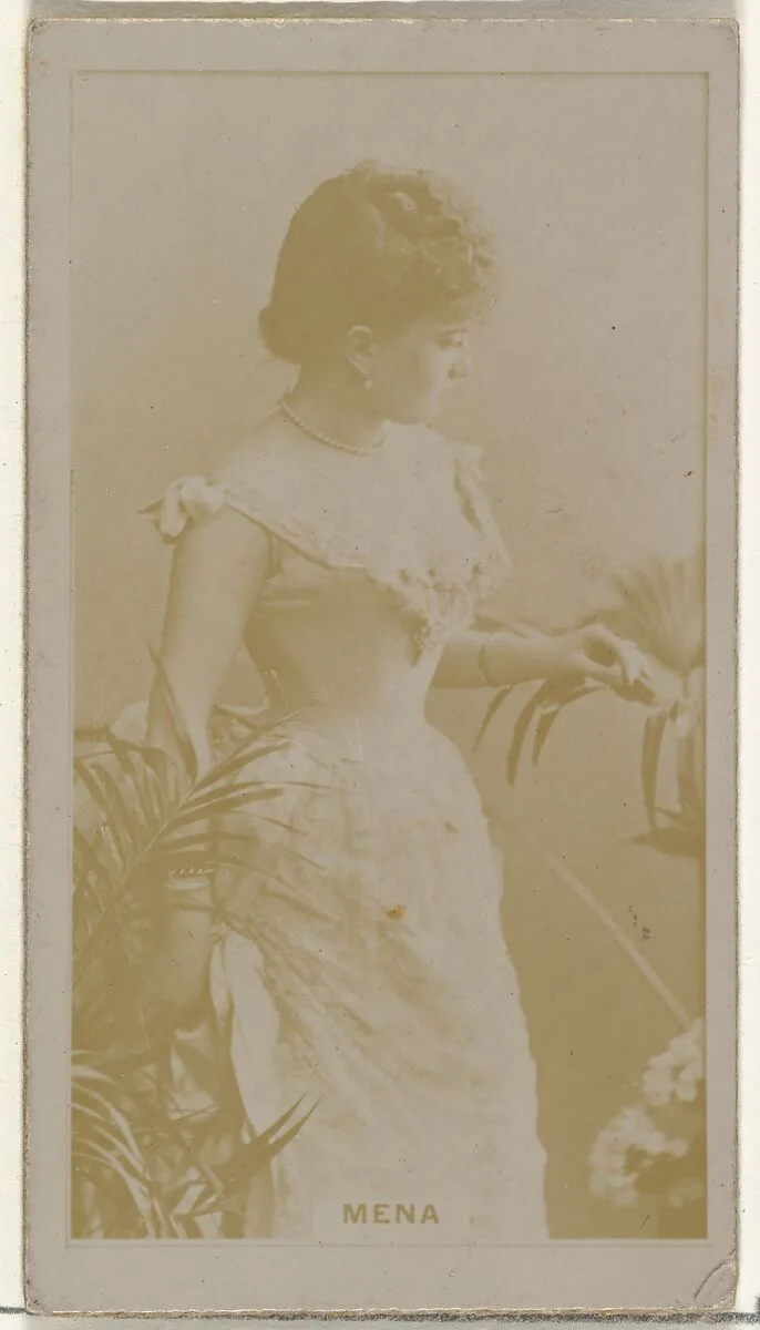 Mena, from the Actors and Actresses series (N145-8) issued by Duke Sons & Co. to promote Duke Cigarettes — W. Duke, Sons & Co.|American Tobacco Company
