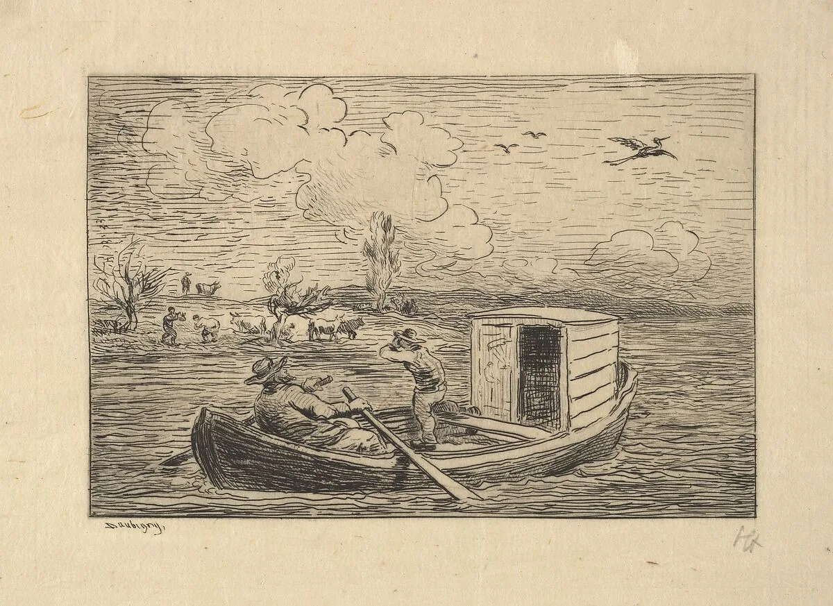 Calling to Shore — Charles-François Daubigny