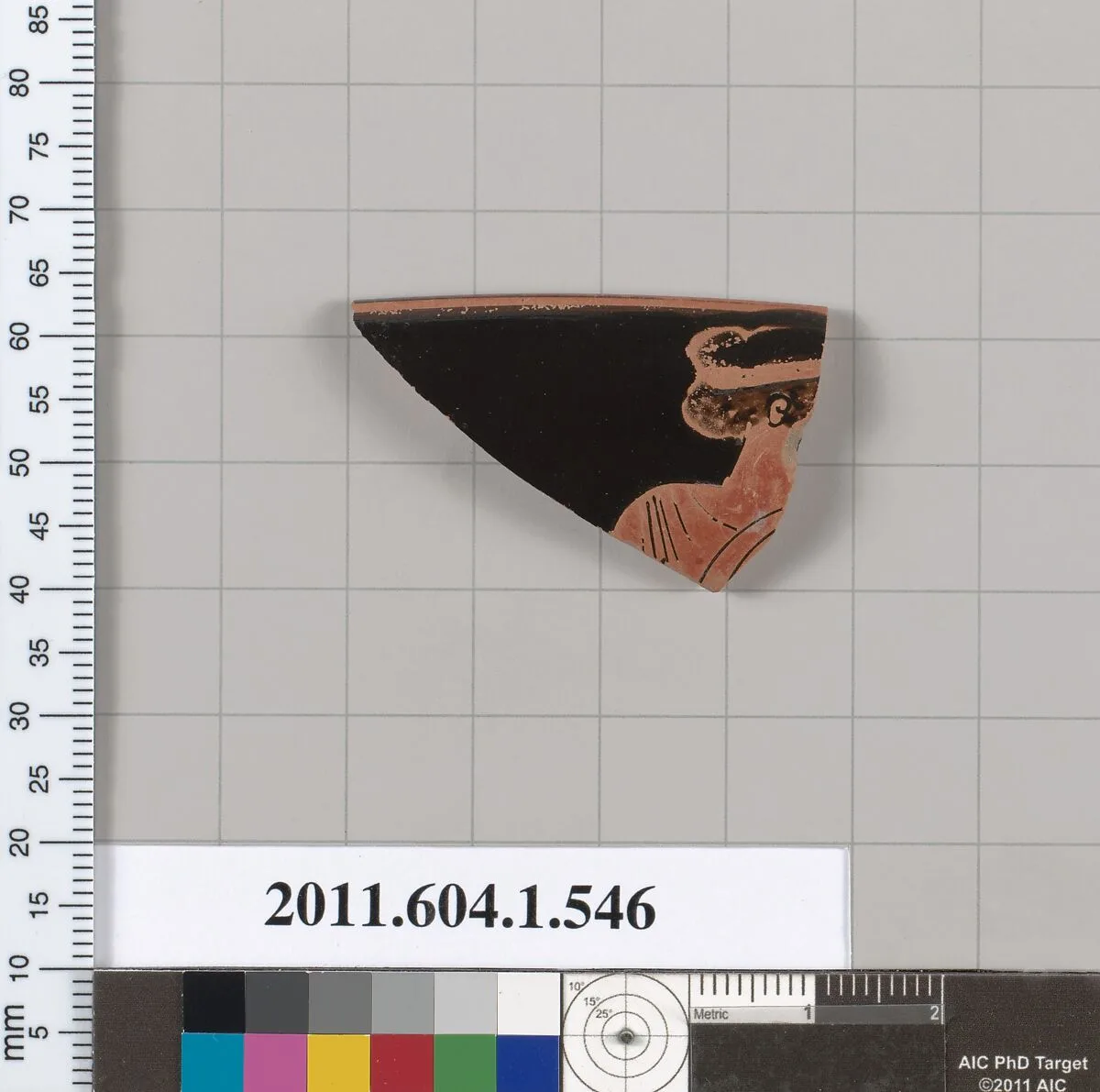Terracotta rim fragment of a kylix (drinking cup) — Unknown