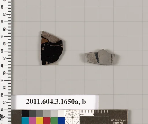 Terracotta fragments of kylikes: Band or lip cups (drinking cups)