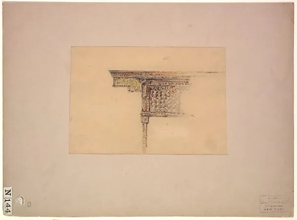 Design for architectural detail — Louis C. Tiffany|Louis C. Tiffany & Co.