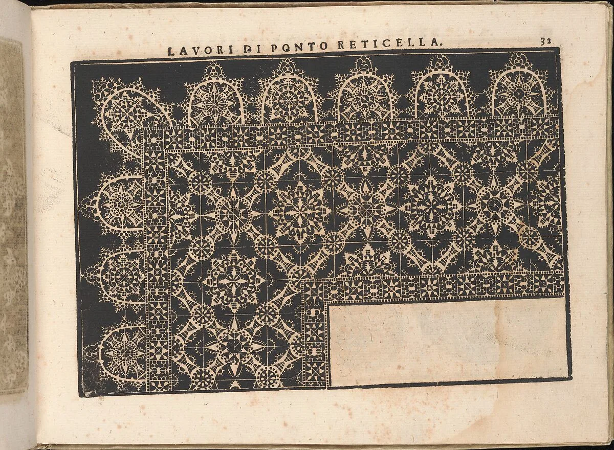 Fiore D'Ogni Virtu Per le Nobili Et Honeste Matrone, page 32 (recto) — Isabella Catanea Parasole|Antonio Fachetti