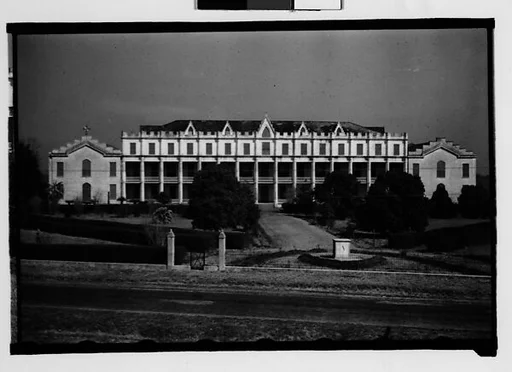 [Large Gothic Revival Building, From Road, Convent Vicinity, Louisiana]