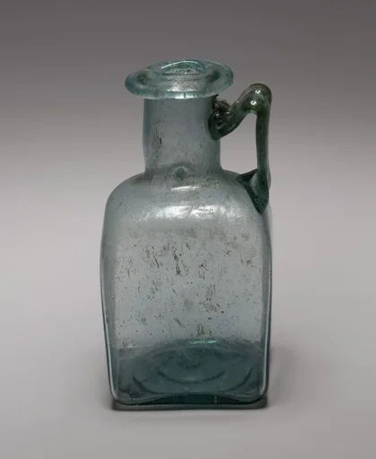 Glass square bottle