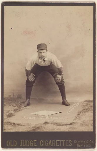 William Charles Farmer, Catcher, Pittsburgh, from the series Old Judge Cigarettes