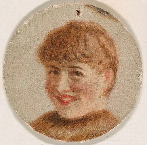 Portrait of woman, from the Novelties series (N228, Type 1) issued by Kinney Bros. — Kinney Brothers Tobacco Company