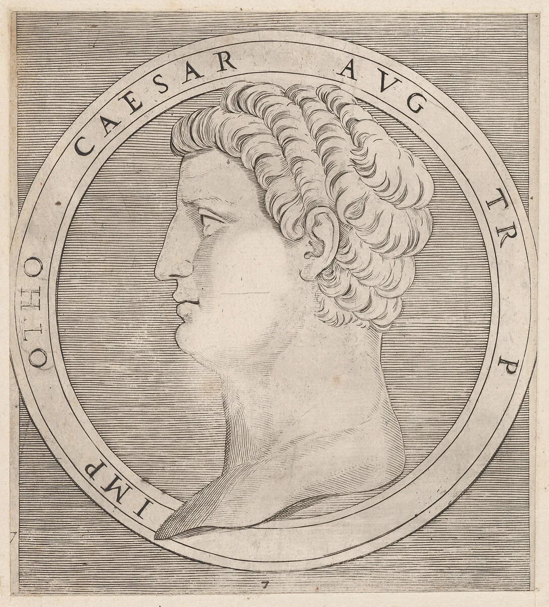 Speculum Romanae Magnificentiae: Otho, from The Twelve Caesars — Marcantonio Raimondi