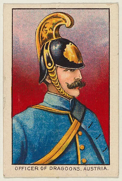 Officer of Dragoons, Austria, from the Military series (T79) issued by the American Tobacco Company — American Tobacco Company