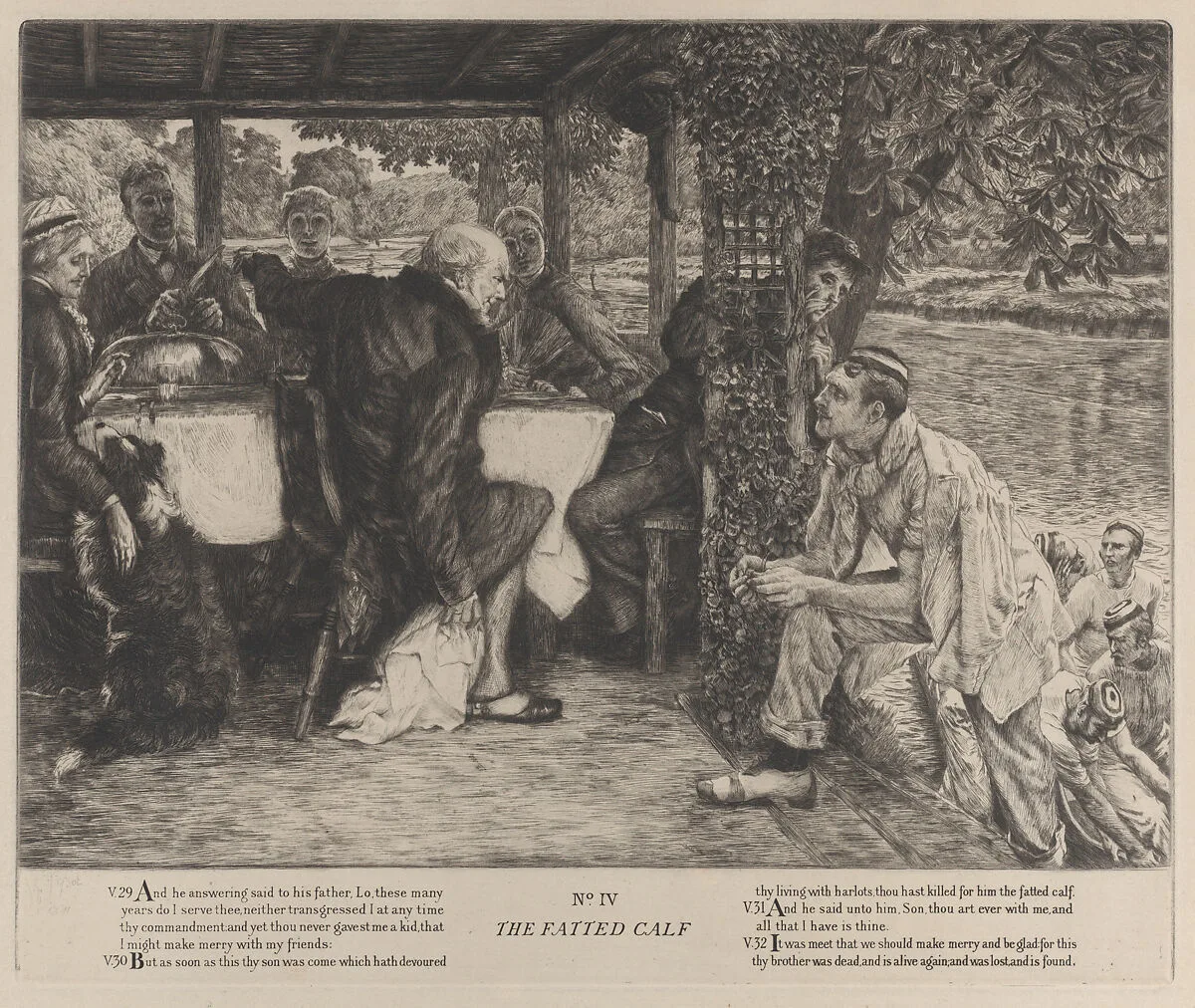 The Parable of the Prodigal Son, No. IV: The Fatted Calf — James Tissot