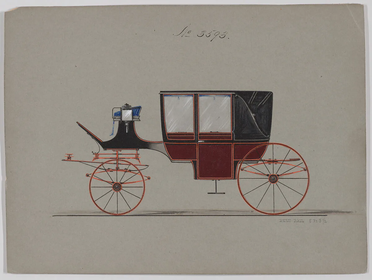 Design for Landau, No. 3593 — Brewster & Co.