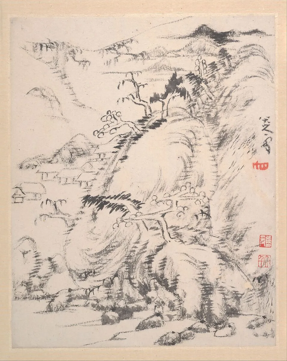 清 朱耷 (八大山人) 山水圖 冊|Landscape album — Bada Shanren (Zhu Da)