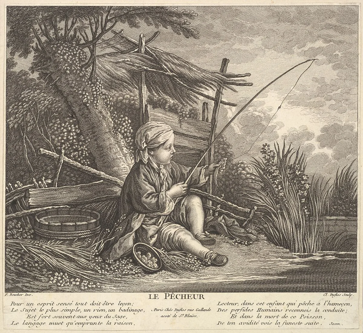Fisherman — Claude Augustin Duflos le Jeune|François Boucher