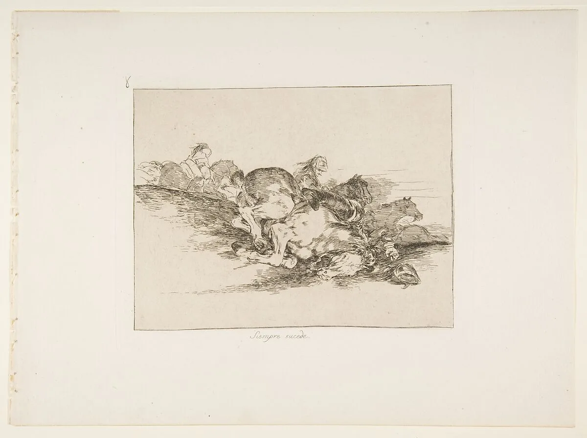 Plate 8 from "The Disasters of War" (Los Desastres de la Guerra): 'It always happens' (Siempre sucede) — Goya (Francisco de Goya y Lucientes)