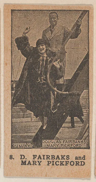 D. Fairbaks and Mary Pickford strip card (W511) — Unknown