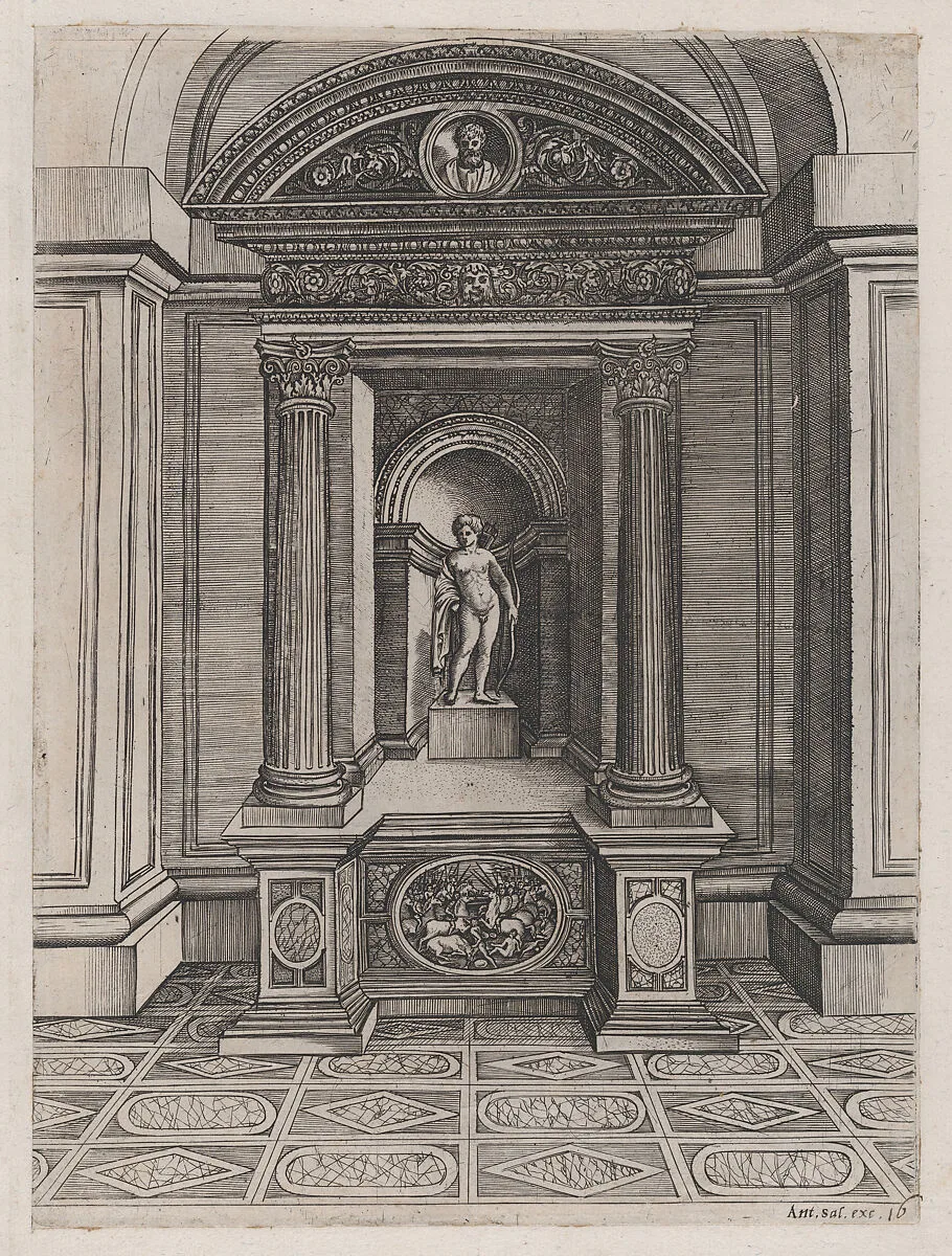 Speculum Romanae Magnificentiae: The Altar of Eros — Agostino Veneziano (Agostino dei Musi)|Raphael (Raffaello Sanzio or Santi)|Antonio Salamanca