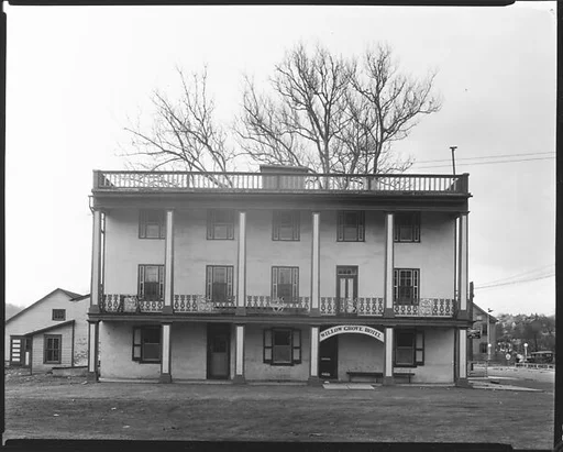 [Willow Grove Hotel with Cast-Iron Balconies, Freemansburg, Pennsylvania]
