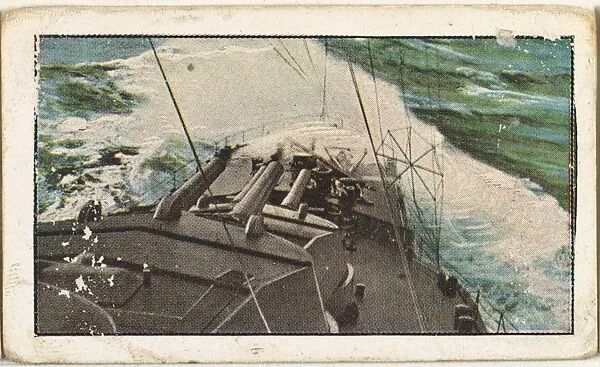 Card No. 204, Christmas with the Grand Fleet, from the World War I Scenes series (T121) issued by Sweet Caporal Cigarettes — American Tobacco Company|Underwood & Underwood
