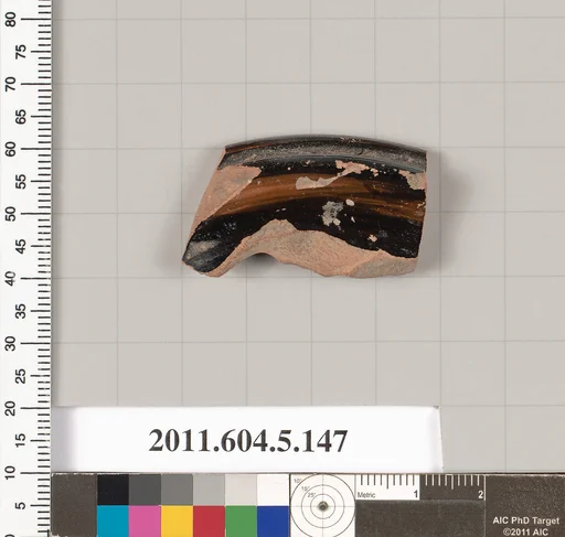 Terracotta fragment of a kylix (drinking cup)