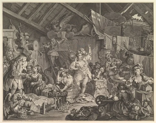 Strolling Actresses Dressing in a Barn