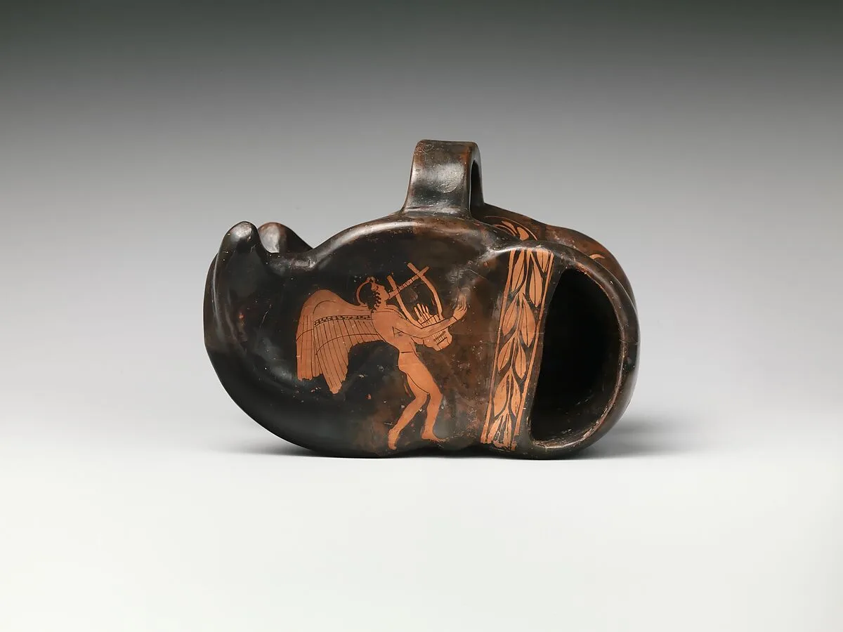 Terracotta vase in the form of an astragal (knucklebone) — Painter of London D 12