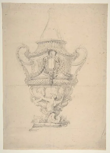 Design for a two-handled vase from the Workshop of Froment-Meurice