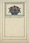 Basket of Flowers — Otto Beran|Wiener Werkstätte