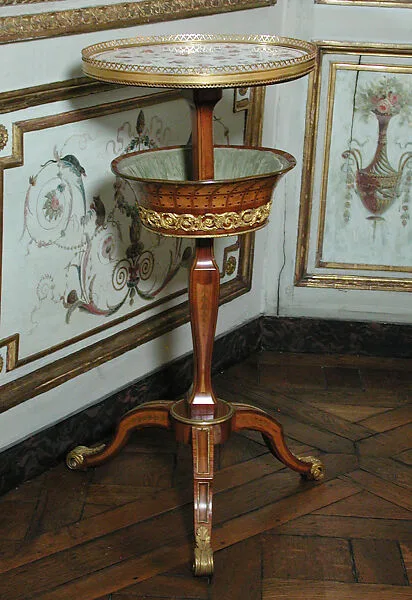 Candelstand and worktable (table à ouvrage en guéridon) — Sèvres Manufactory|Roger Vandercruse, called Lacroix|Charles Vandé