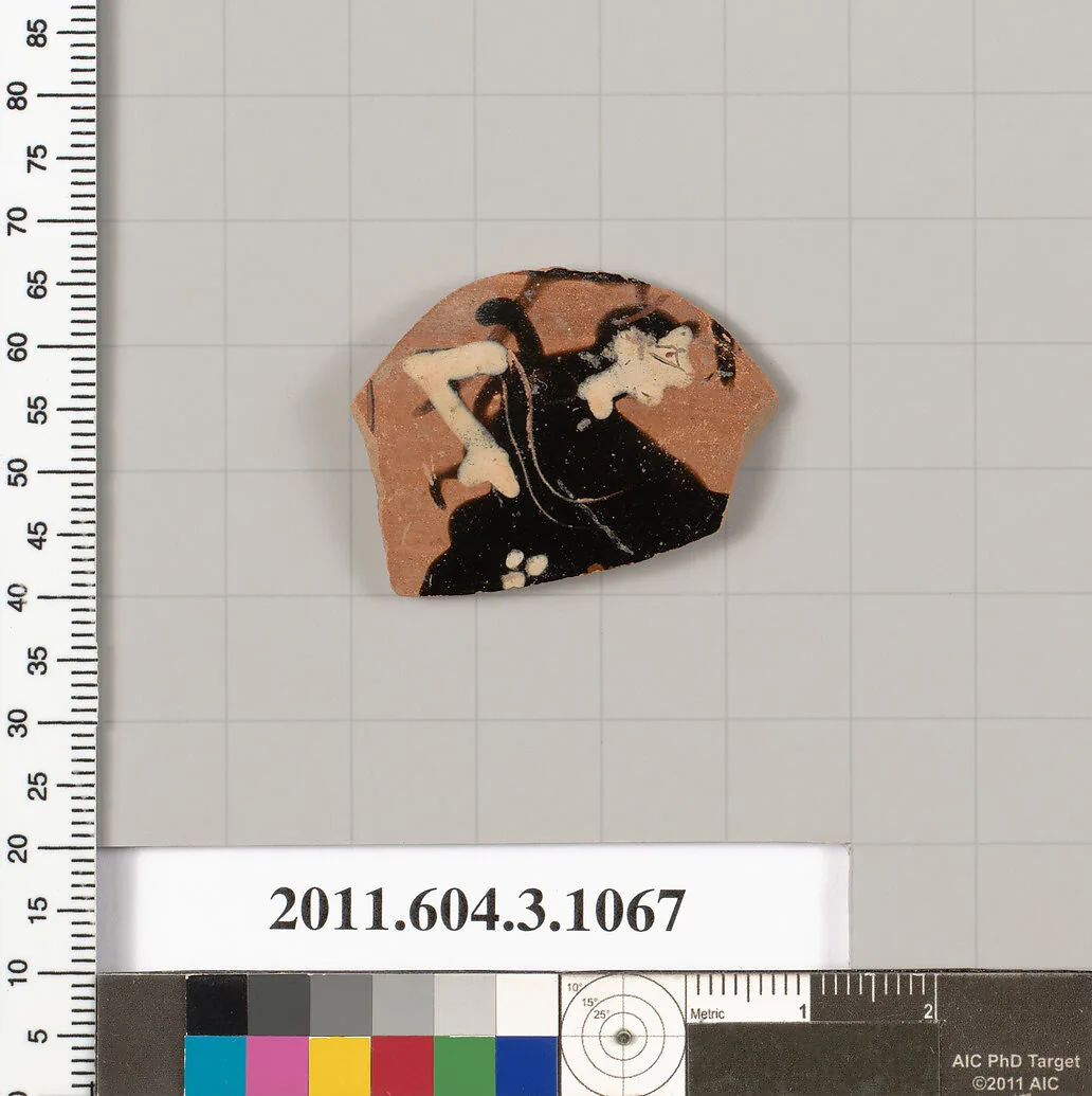 Terracotta fragment of a mastoid (drinking cup with narrow base) — Unknown
