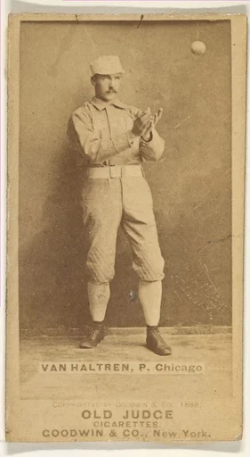 Van Haltren, Pitcher, Chicago, from the Old Judge series (N172) for Old Judge Cigarettes