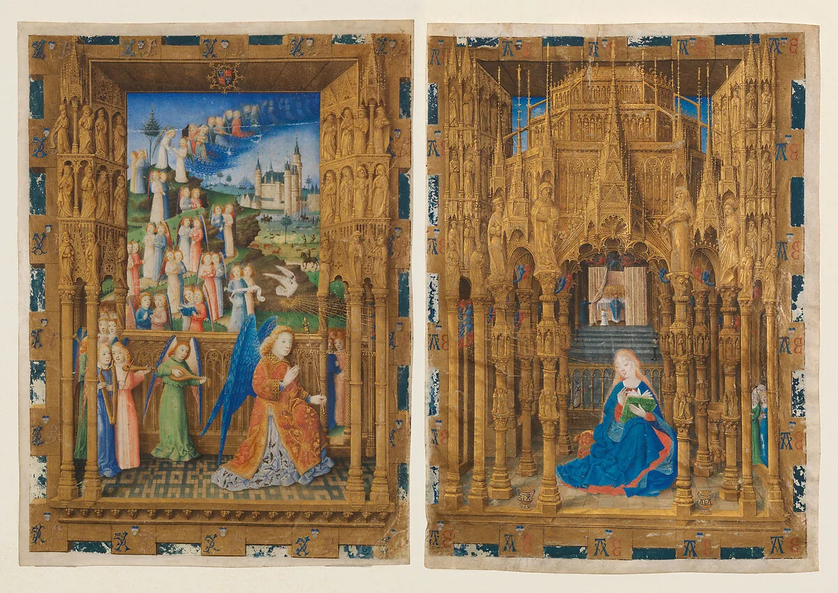 The Annunciation from the Hours of Charles of France — Master of Charles of France