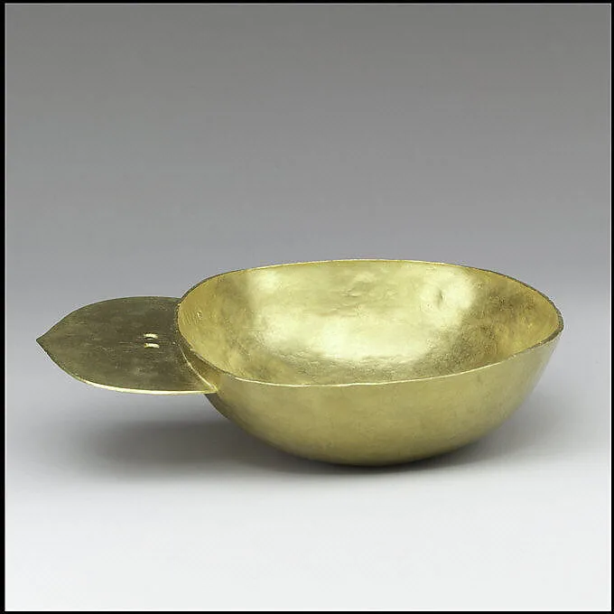 Gold Drinking Bowl with Handle — Unknown
