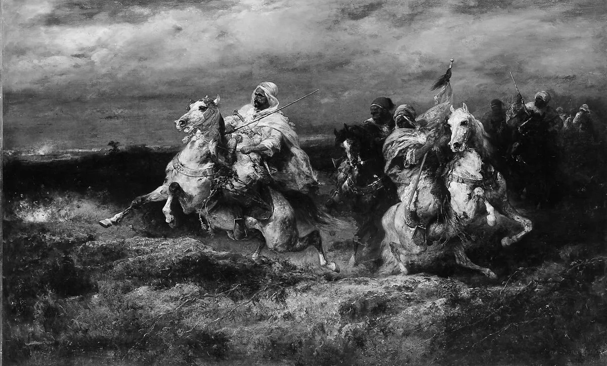 Battle Scene: Arabs Making a Detour — Adolf Schreyer