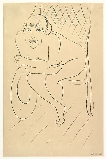 Nude Seated in a Rocking Chair