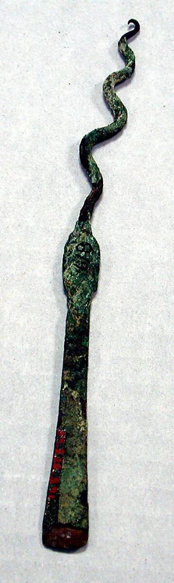 Hammered Copper Chisel with Snake — Unknown