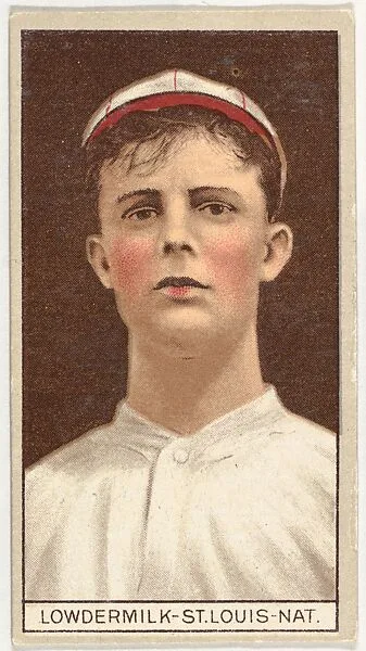 Louis Lowdermilk, St. Louis, National League, from the Brown Background series (T207) for the American Tobacco Company — American Tobacco Company